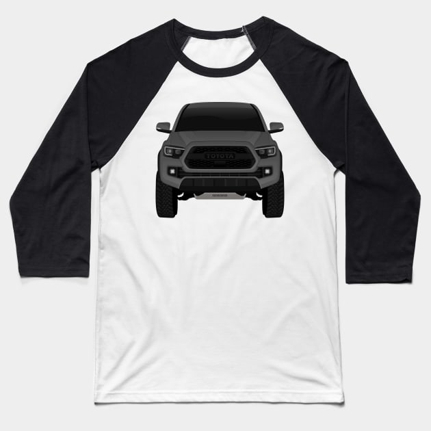 Toyota Tacoma DARK-GREY Baseball T-Shirt by VENZ0LIC